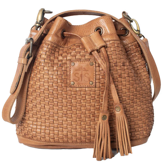 Sweet Grass Woven Bucket Bag